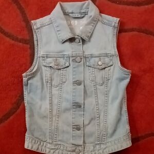Denim Sleeveless Vest
